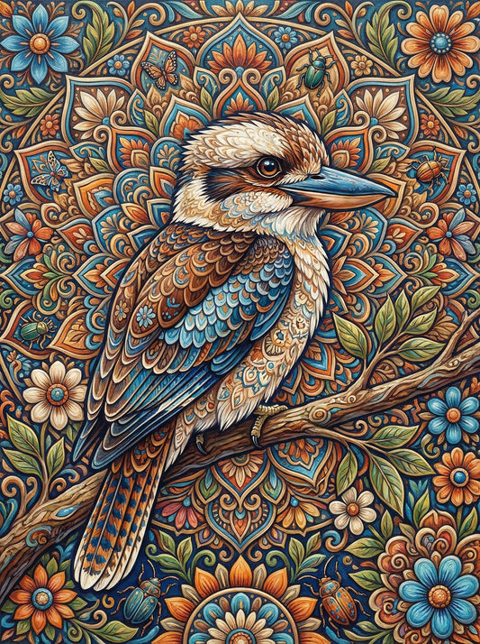 Kookaburra Floral Mandala (120 Colors)