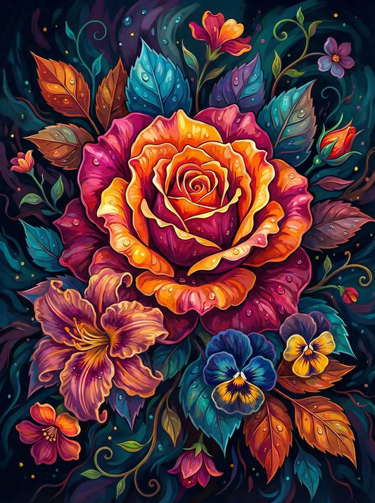 Jeweled Floral Garden (120 Colors)