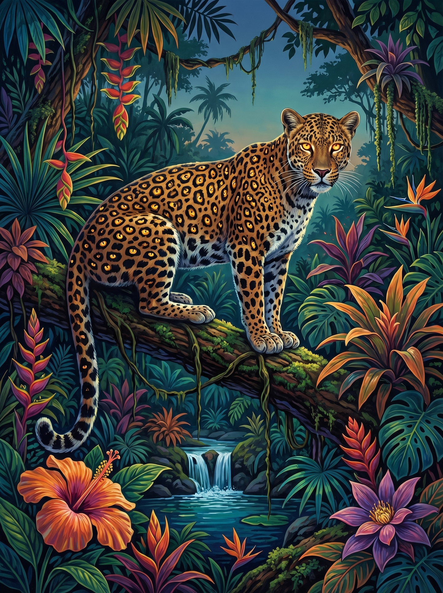 Jungle Leopard Paradise (80 Colors)