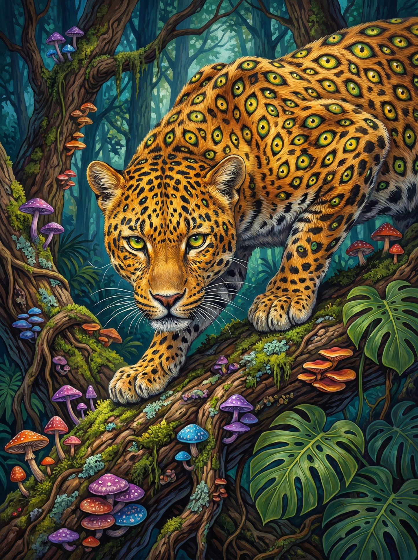 Jungle Leopard Wildlife (80 Colors)