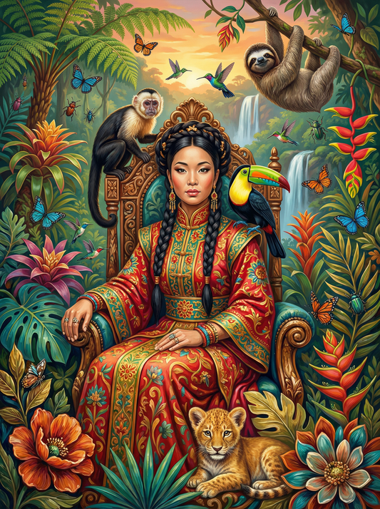 Jungle Princess Portrait (120 Colors)