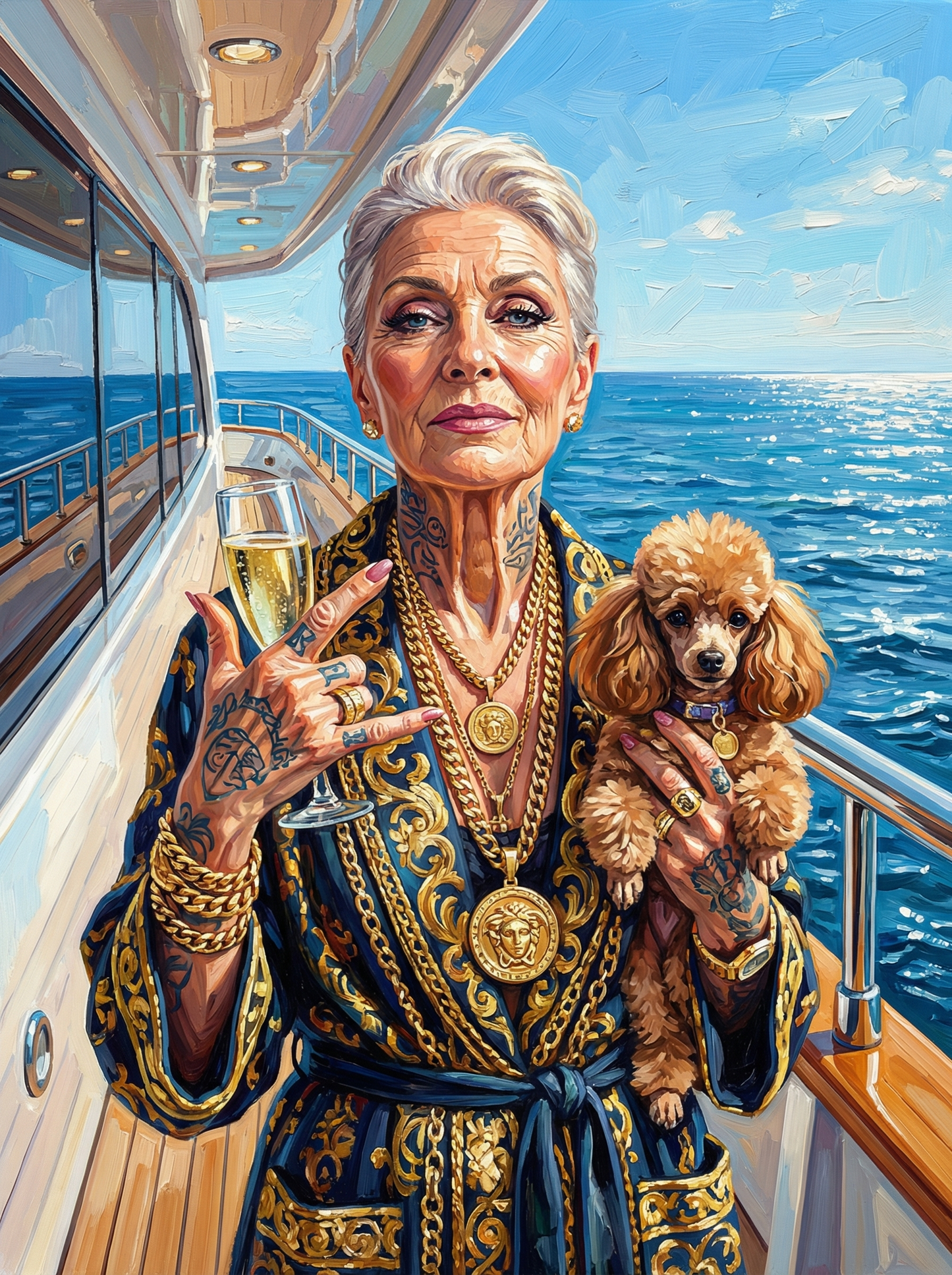 Luxury Yacht Toast Poodle (80 Colors)