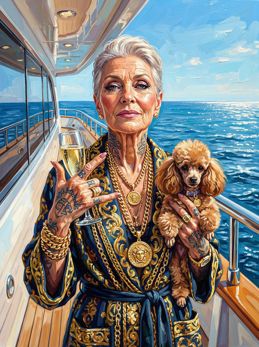 Luxury Yacht Toast Poodle (120 Colors)