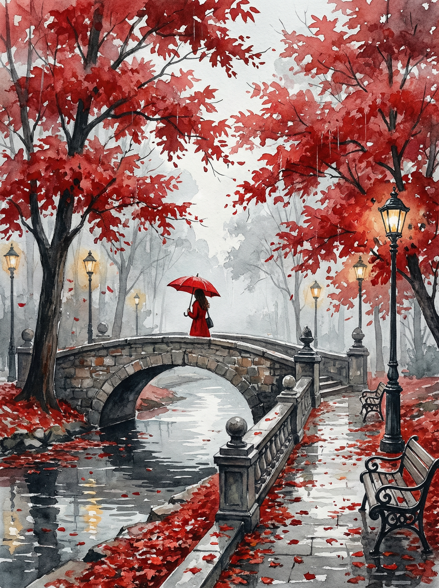 Crimson Bridge Rainwalk