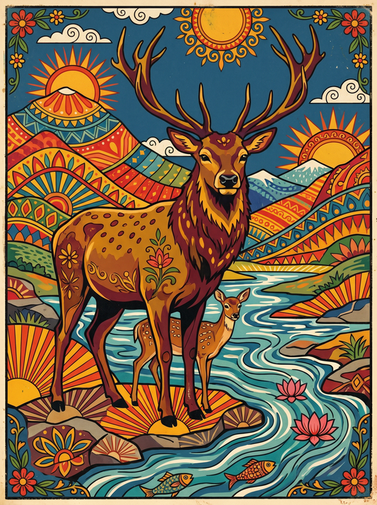 Majestic Stag River (120 Colors)