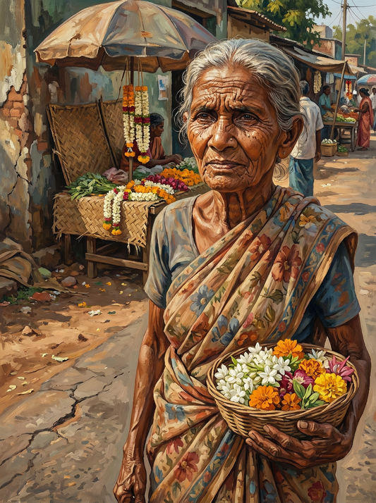 Market Flower Basket