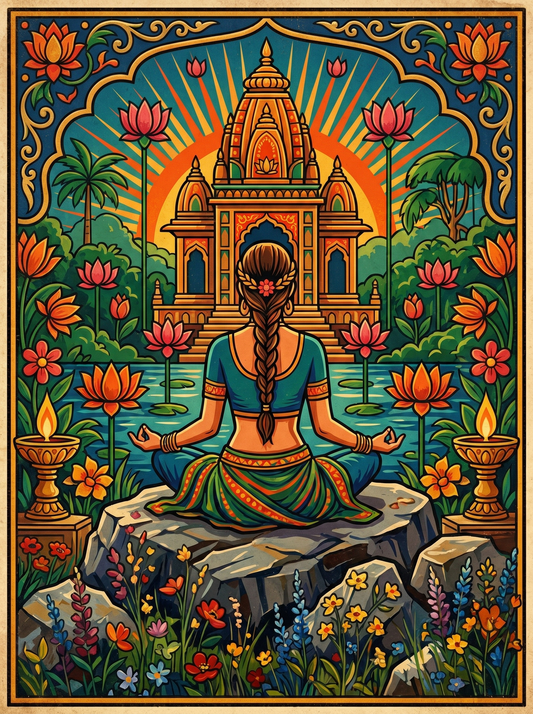 Meditating Lotus Figure (120 Colors)