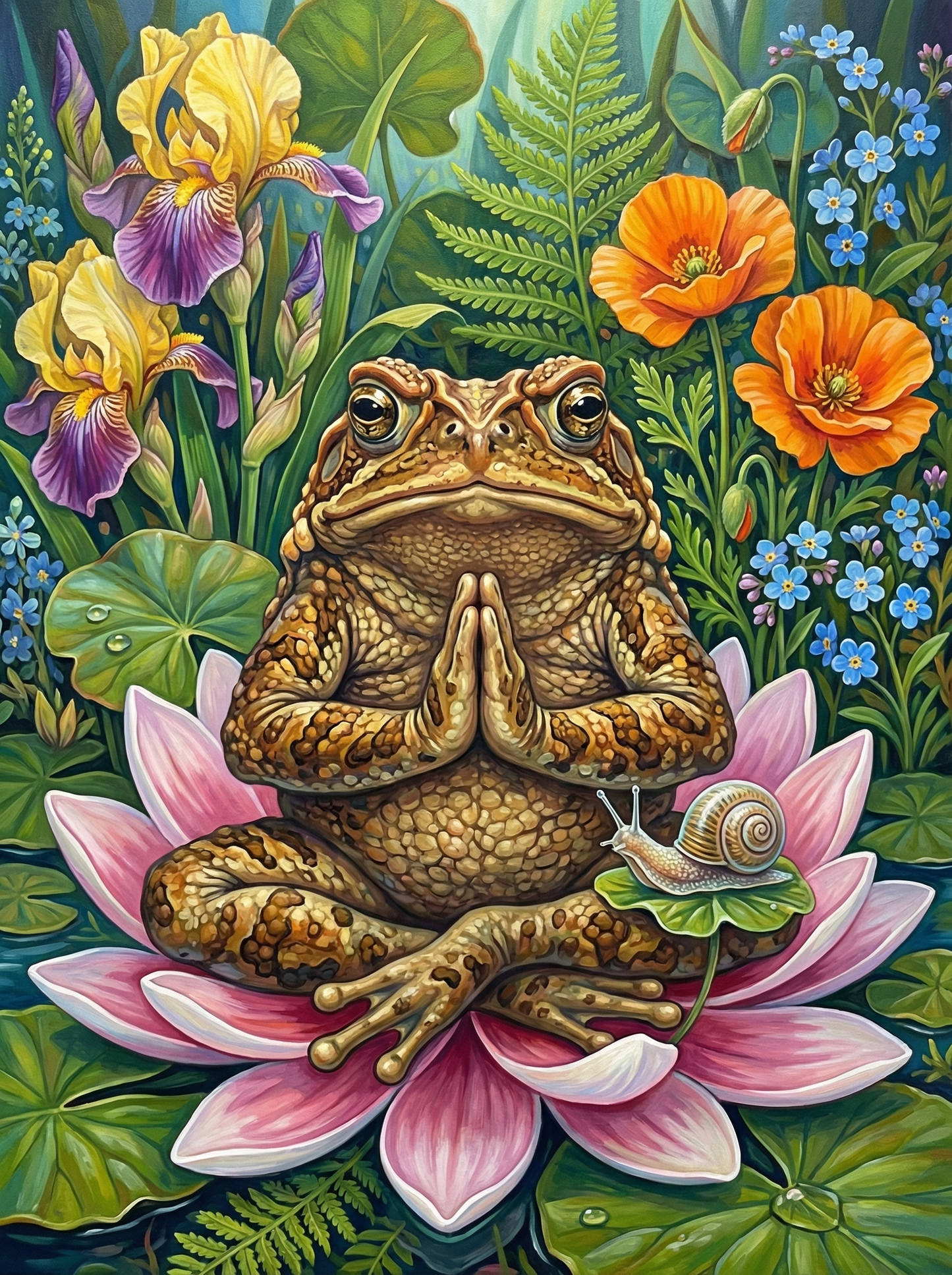 Meditation Toad Lotus (120 Colors)