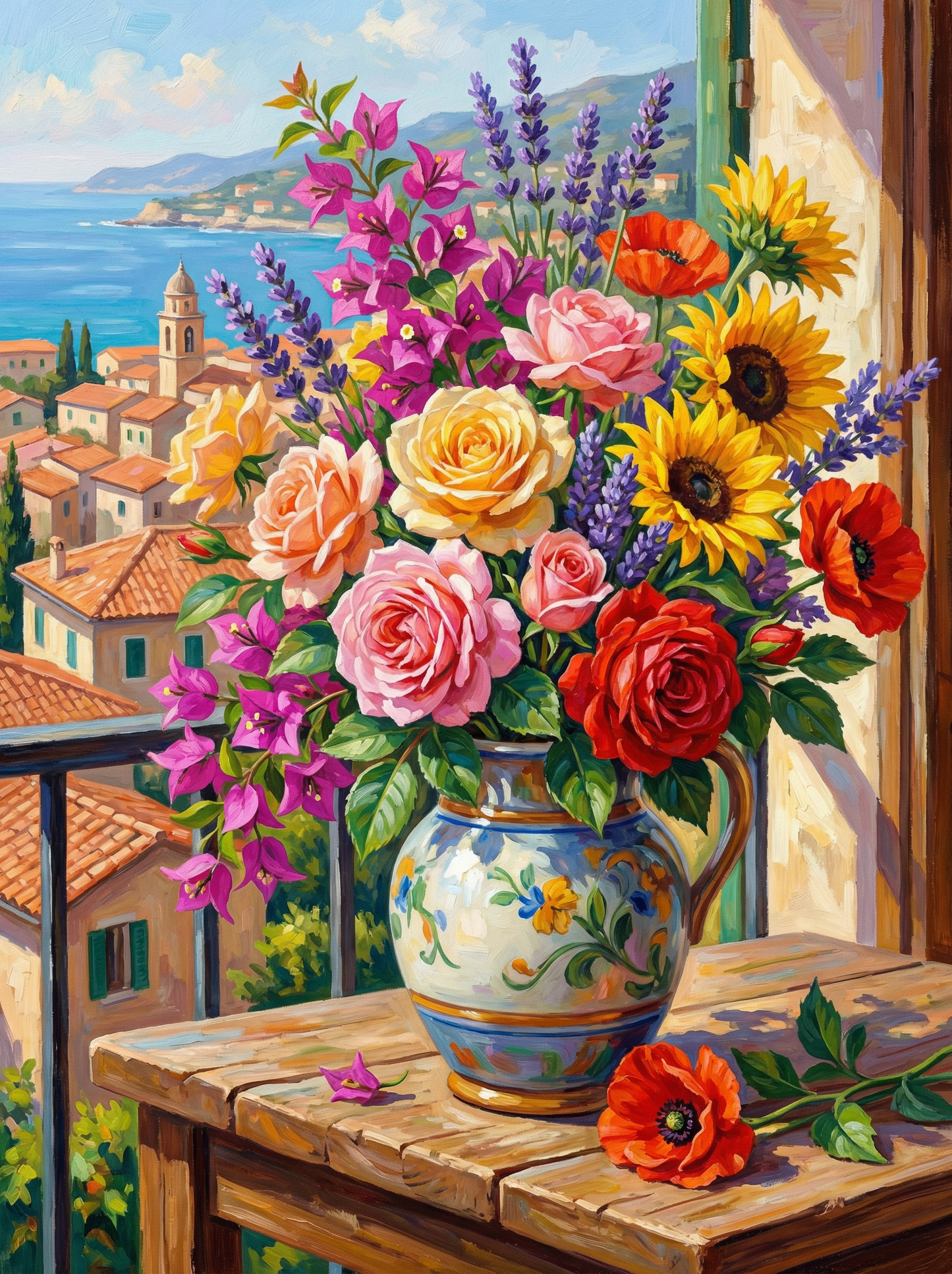 Mediterranean Coastal Blooms (80 Colors)
