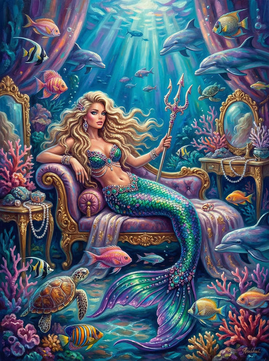 Mermaid Underwater Throne (80 Colors)