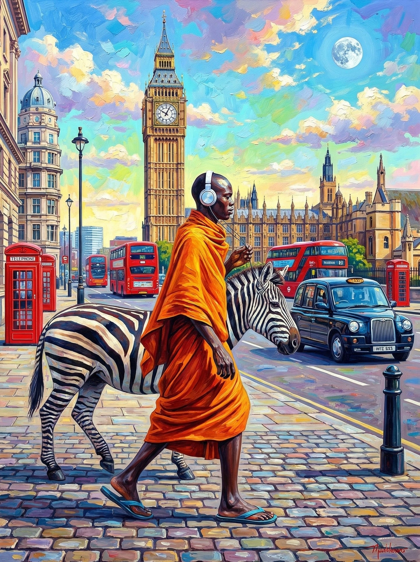 Monk Zebra London Streets (80 Colors)