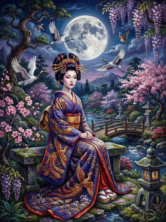 Moonlit Geisha Garden (120 Colors)