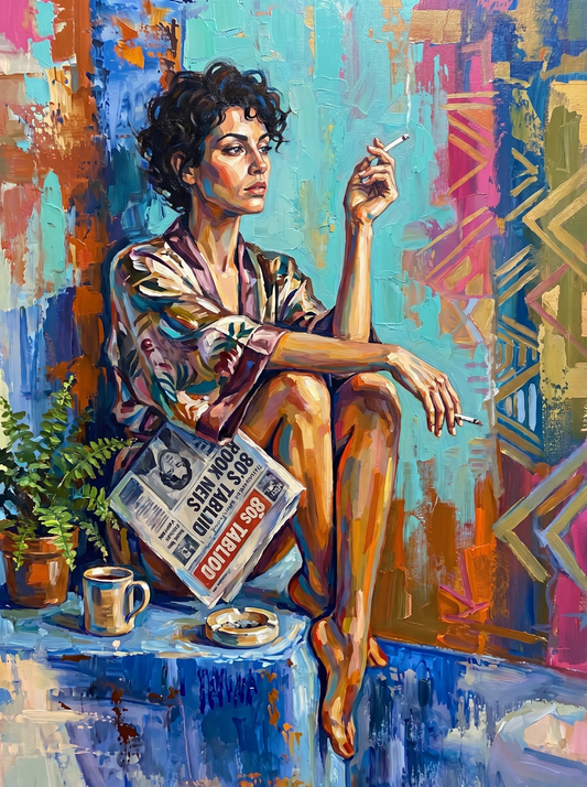 Morning Paper And Coffee (80 Colors)