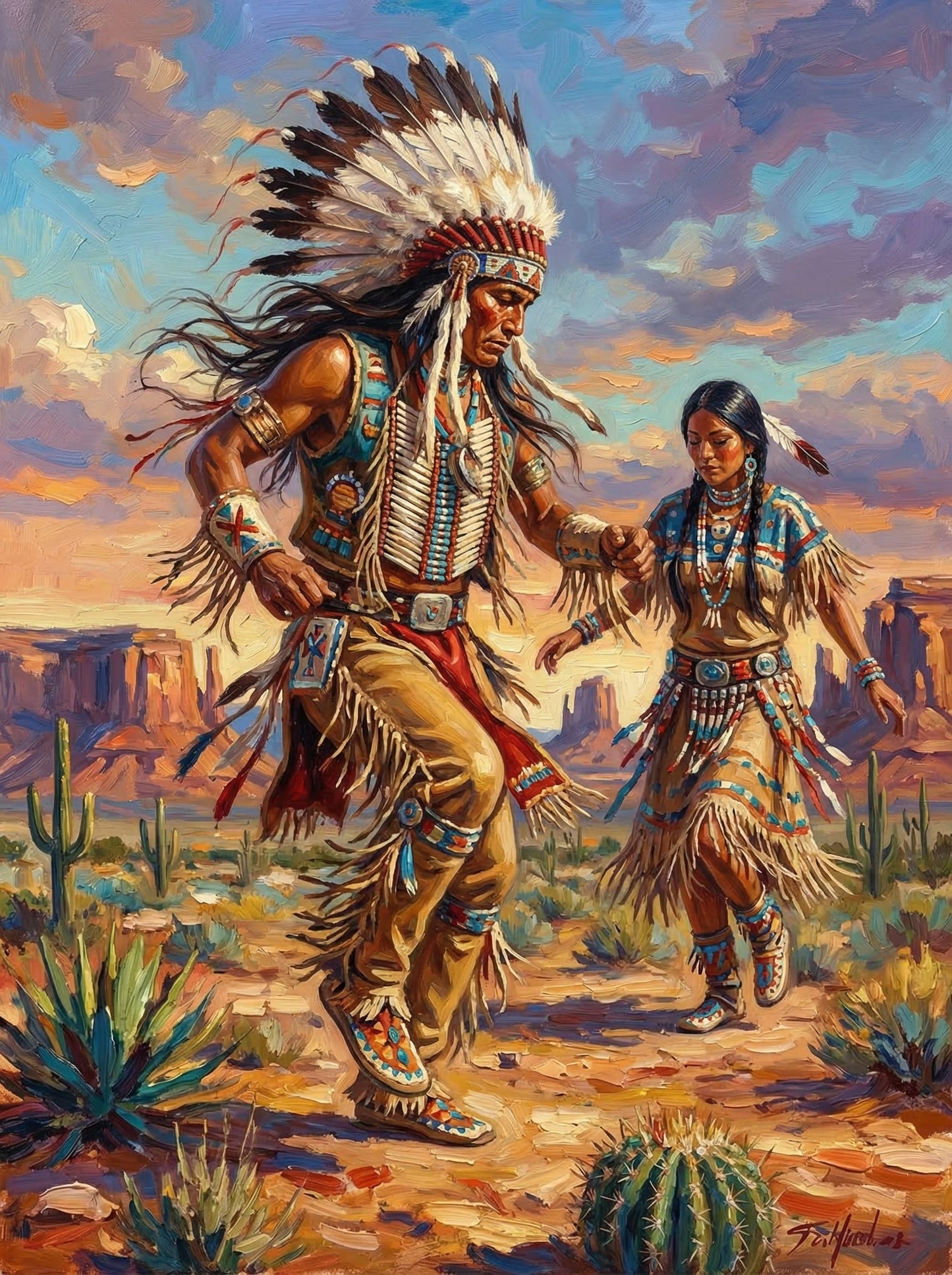 Native American Chief Headdress (80 Colors)