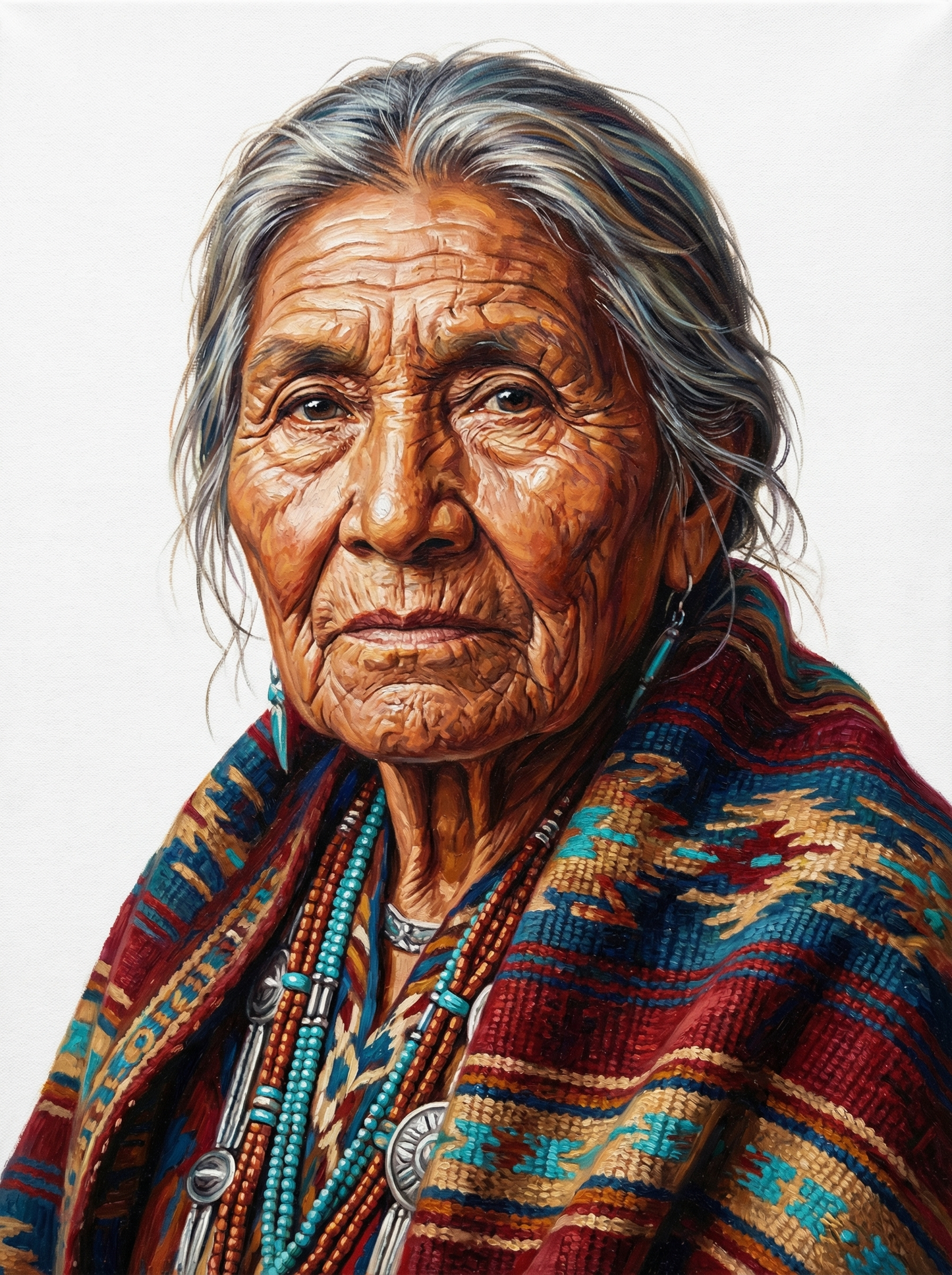 Native Elder Woven Blanket (120 Colors)