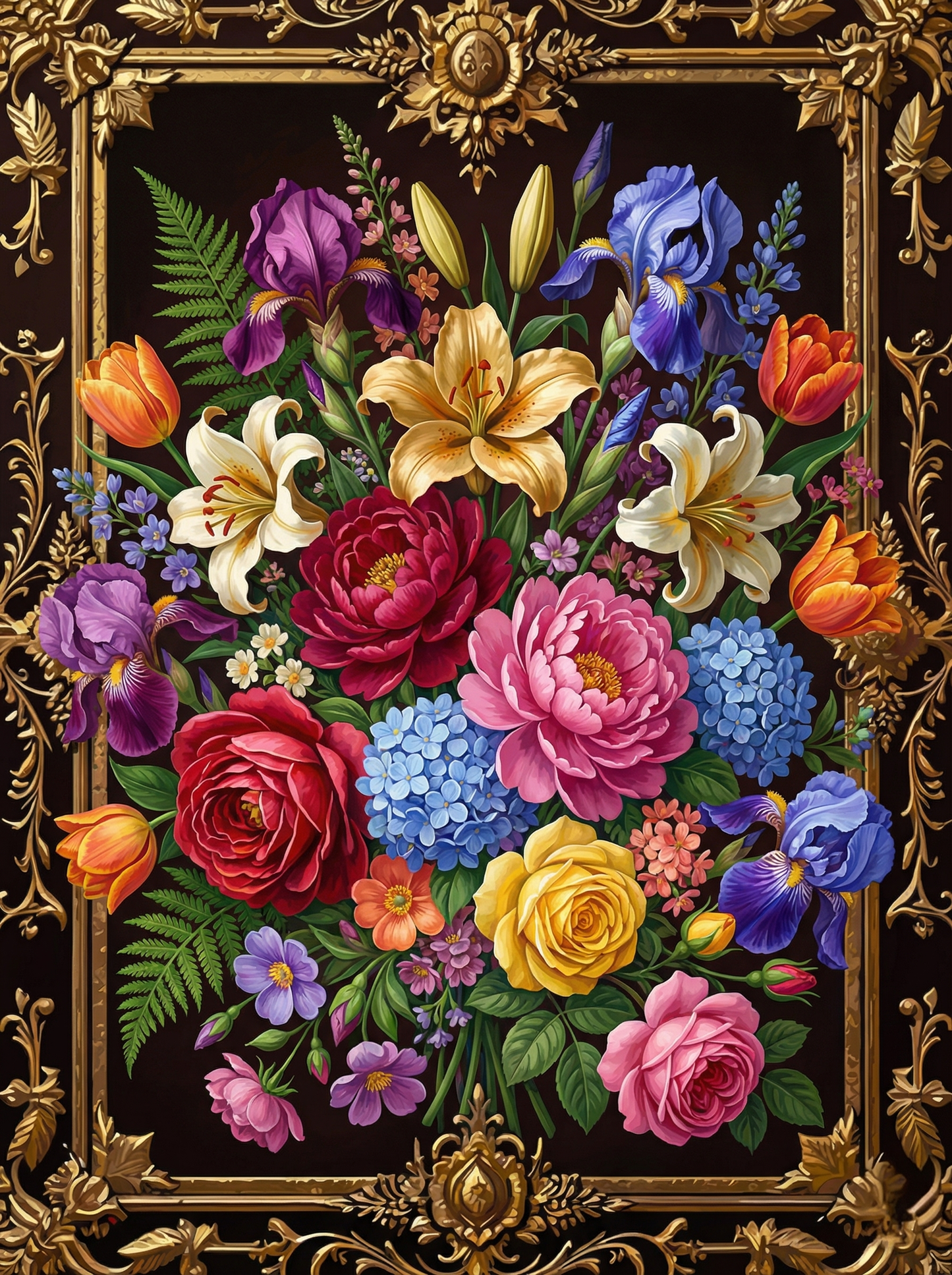 Ornamental Floral Bouquet (80 Colors)