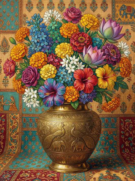 Ornate Brass Garden Bouquet