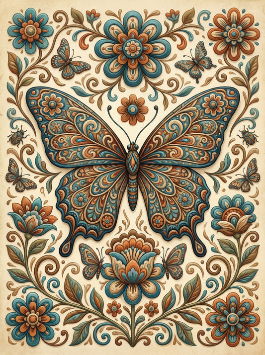 Ornate Butterfly Garden (80 Colors)