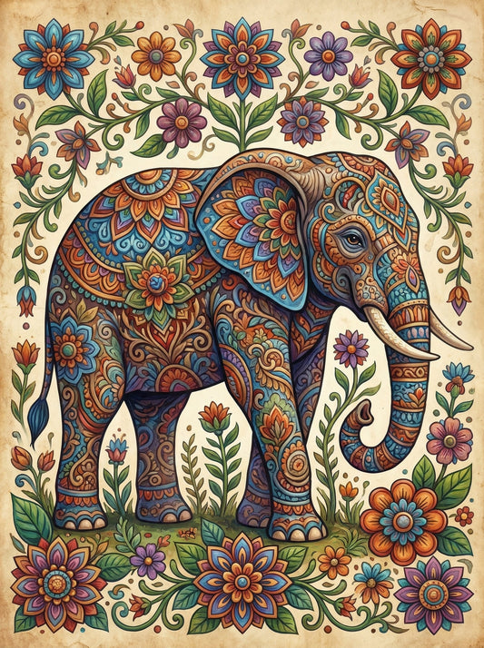 Ornate Elephant Blessings (80 Colors)