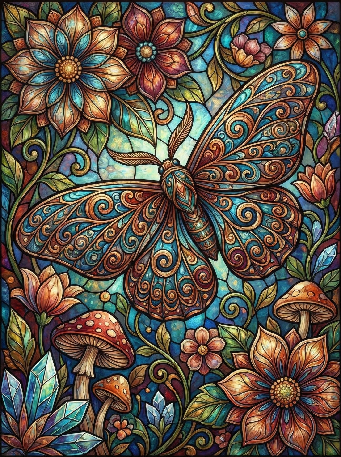 Ornate Garden Moth (80 Colors)