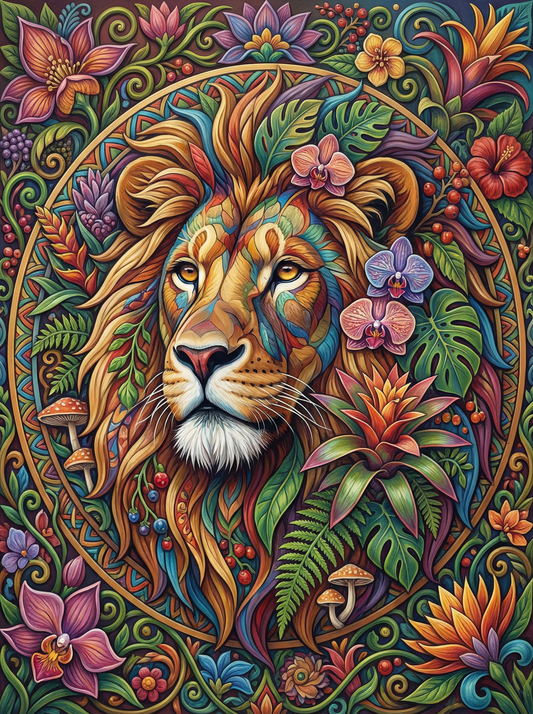 Ornate Lion Jungle (120 Colors)