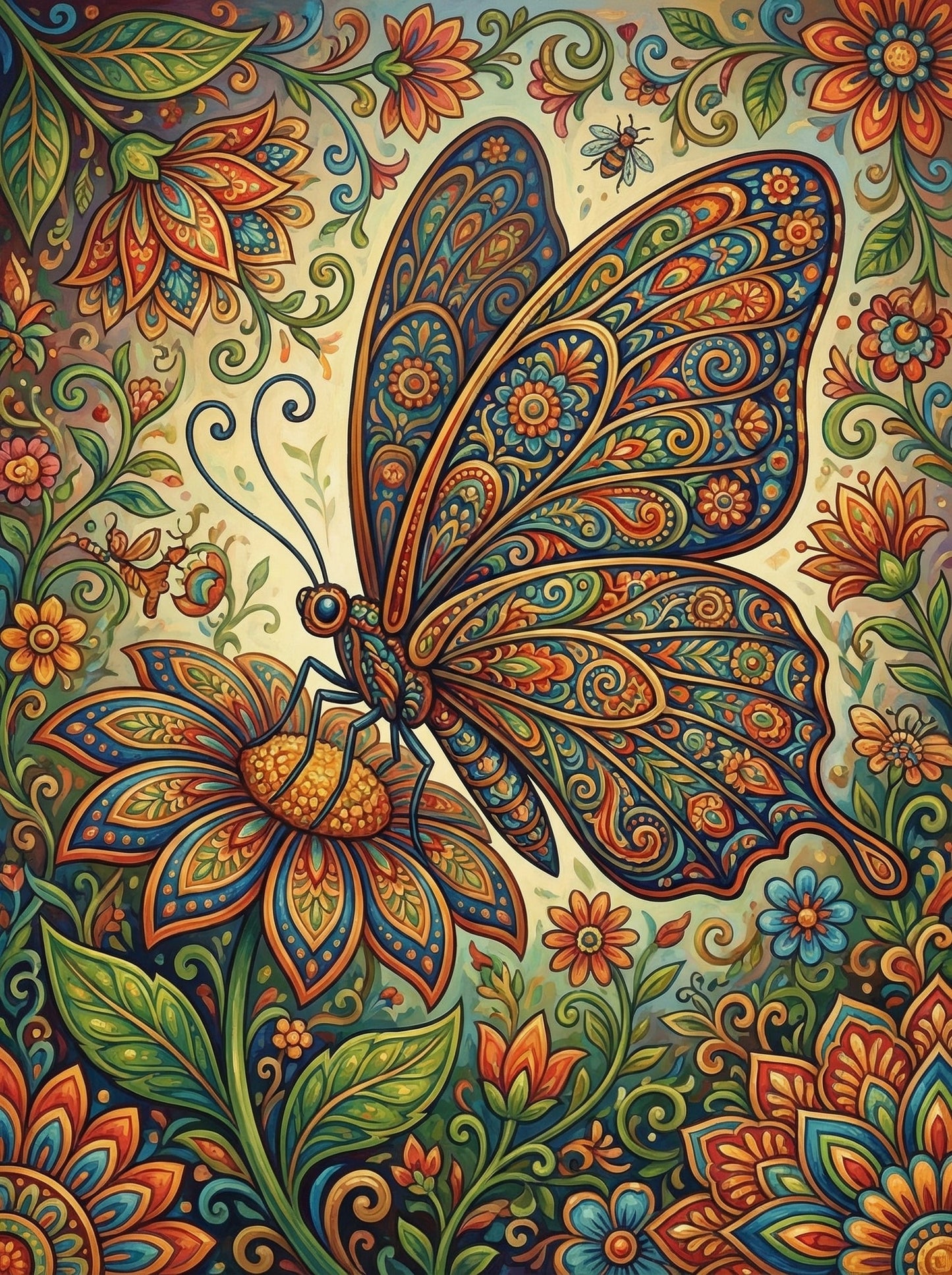 Paisley Butterfly Bloom (120 Colors)