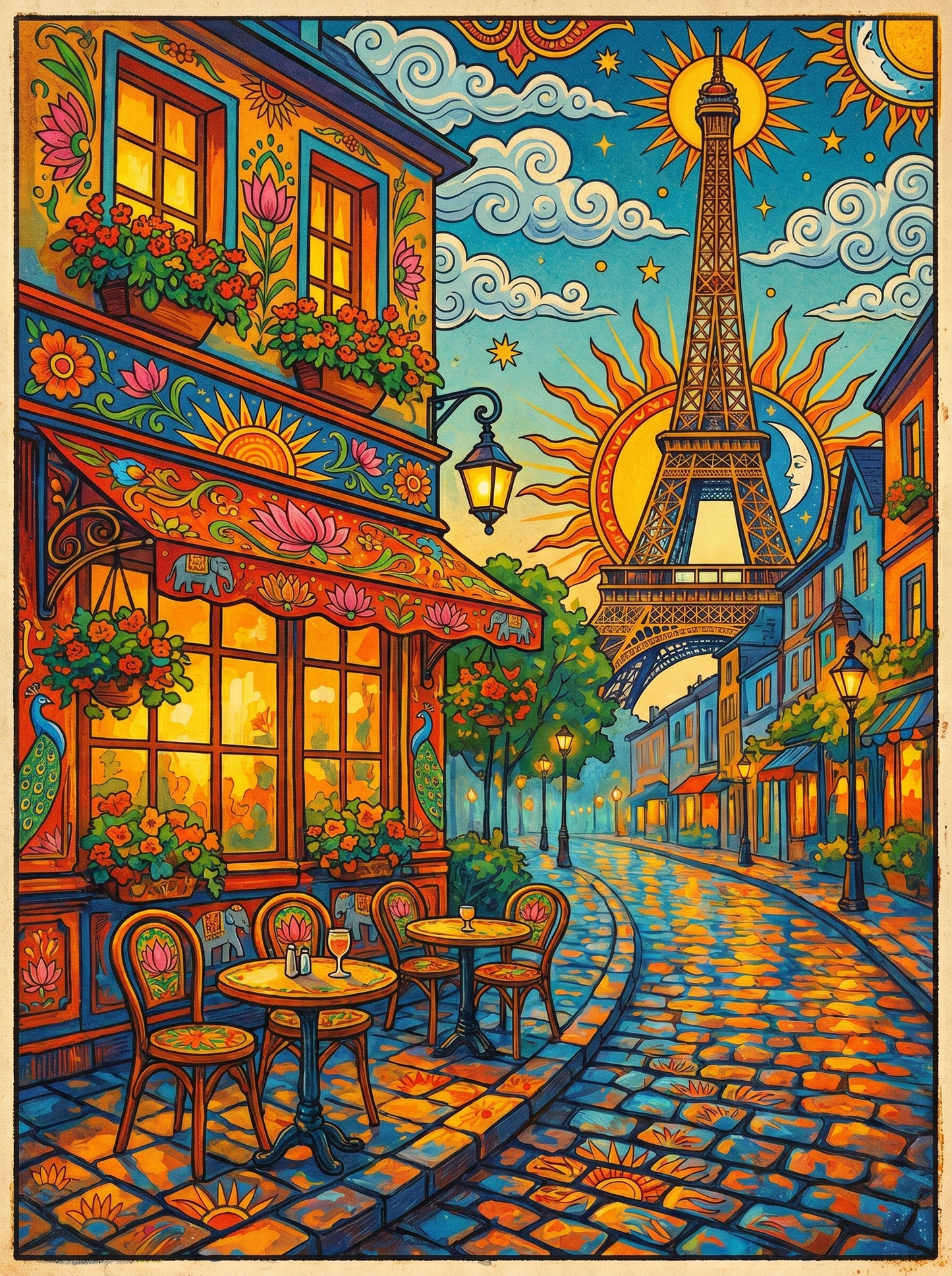 Parisian Eiffel Street (120 Colors)