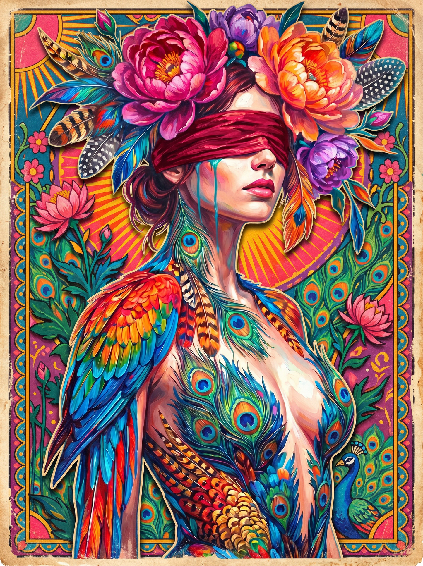 Peacock Feather Maiden (80 Colors)