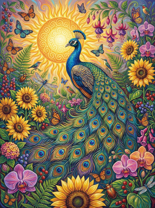 Peacock Garden Paradise (80 Colors)