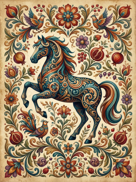Prancing Horse Garden (120 Colors)