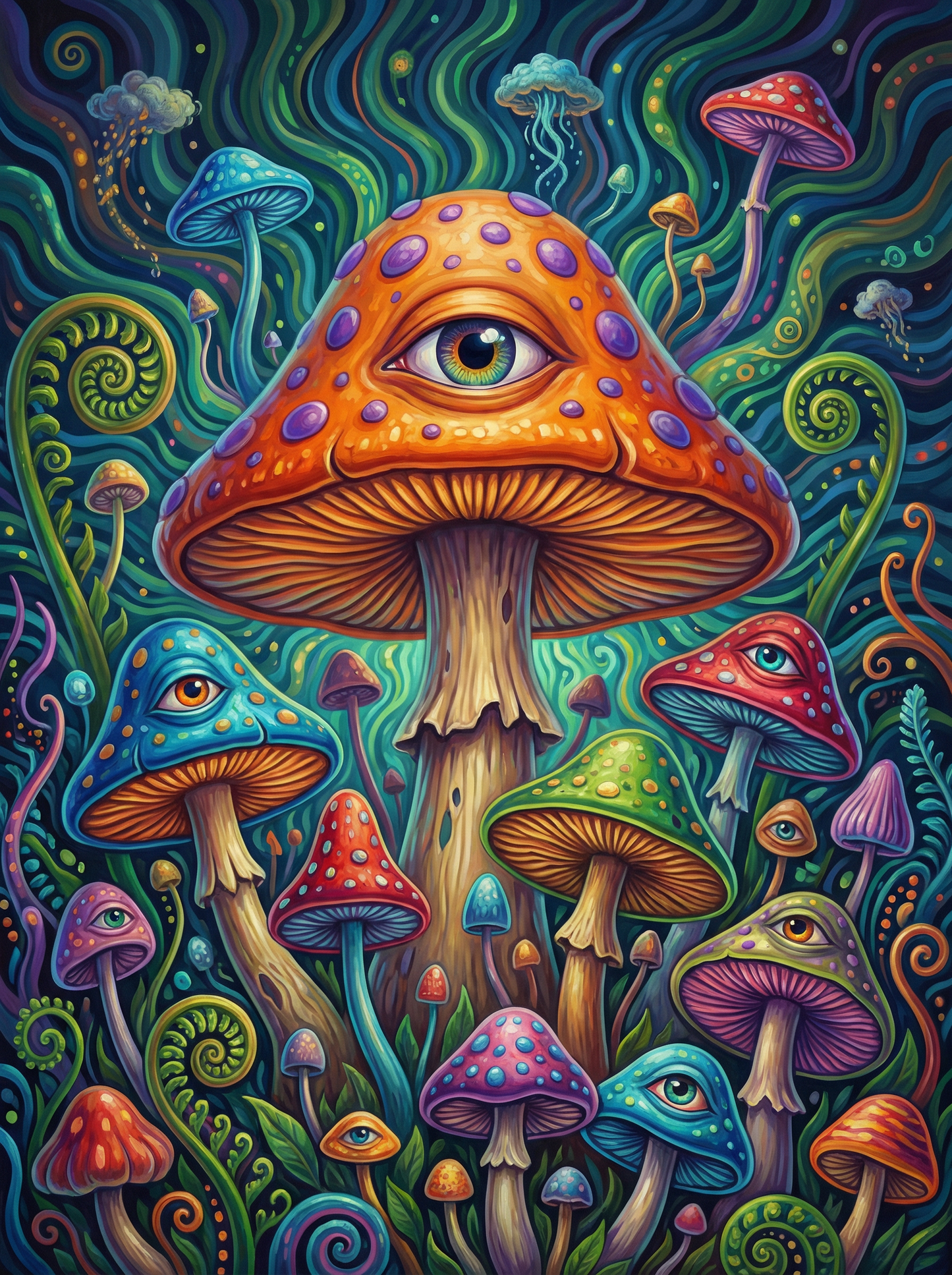 Psychedelic Eye Mushrooms (80 Colors)