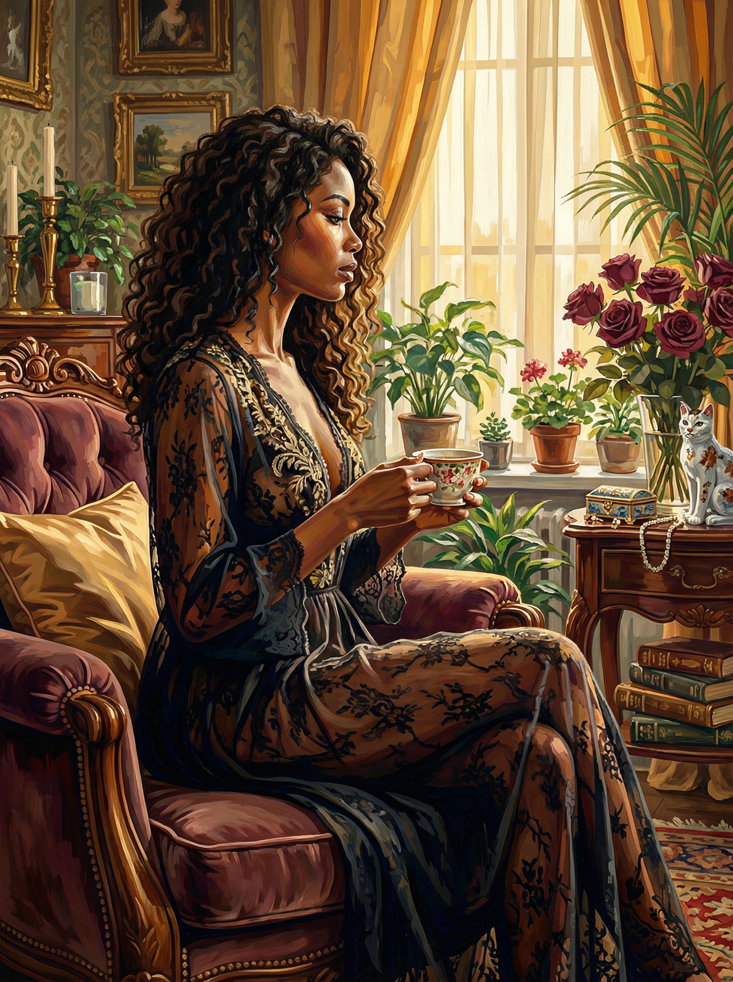 Black Lace Boudoir (120 Colors)