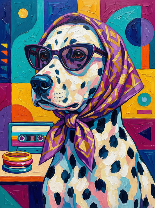Retro Dalmatian Dog (120 Colors)