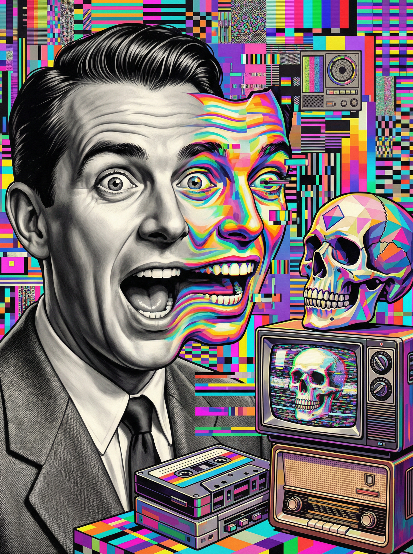 Retro Glitch Pop Art (120 Colors)
