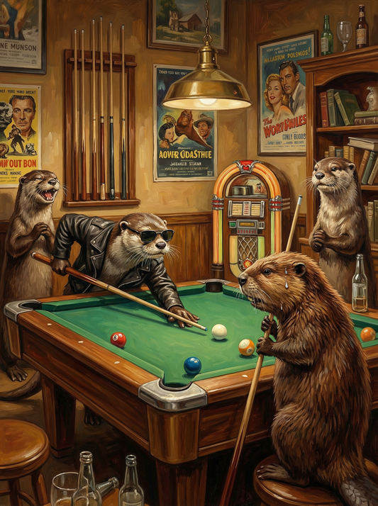 Retro Otter Billiards