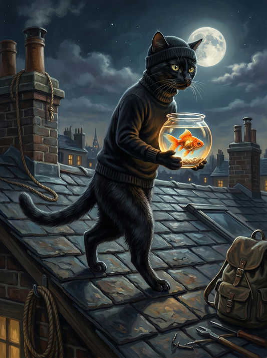 Rooftop Goldfish Thief
