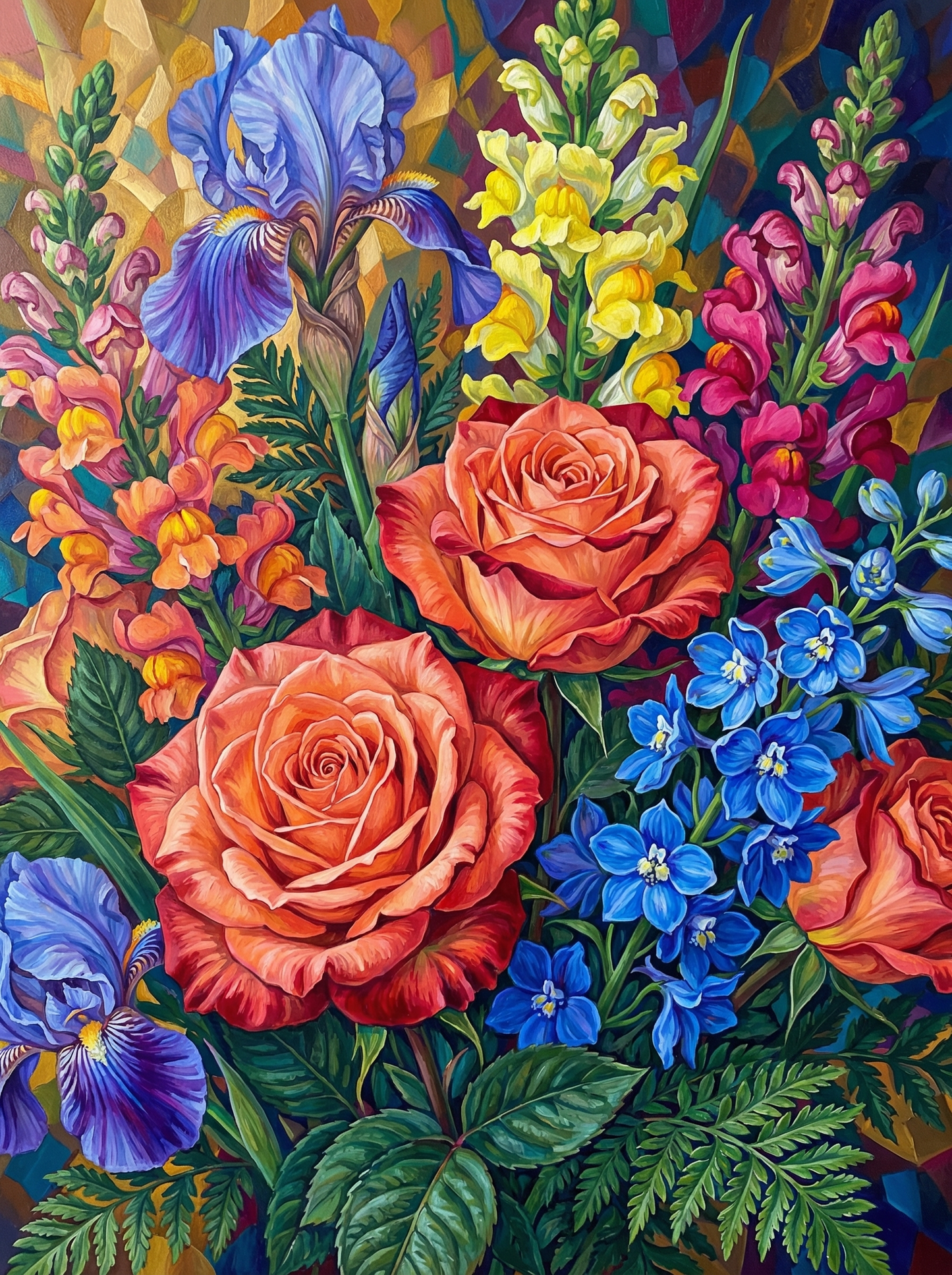 Rose And Iris Garden (80 Colors)