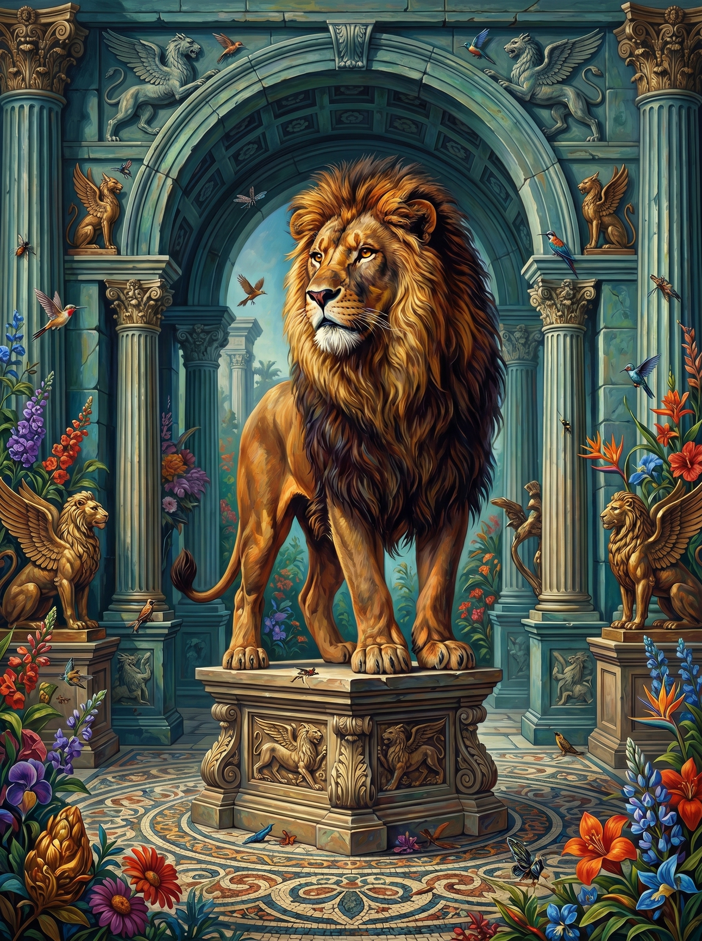 Royal Lion Guardian (120 Colors)