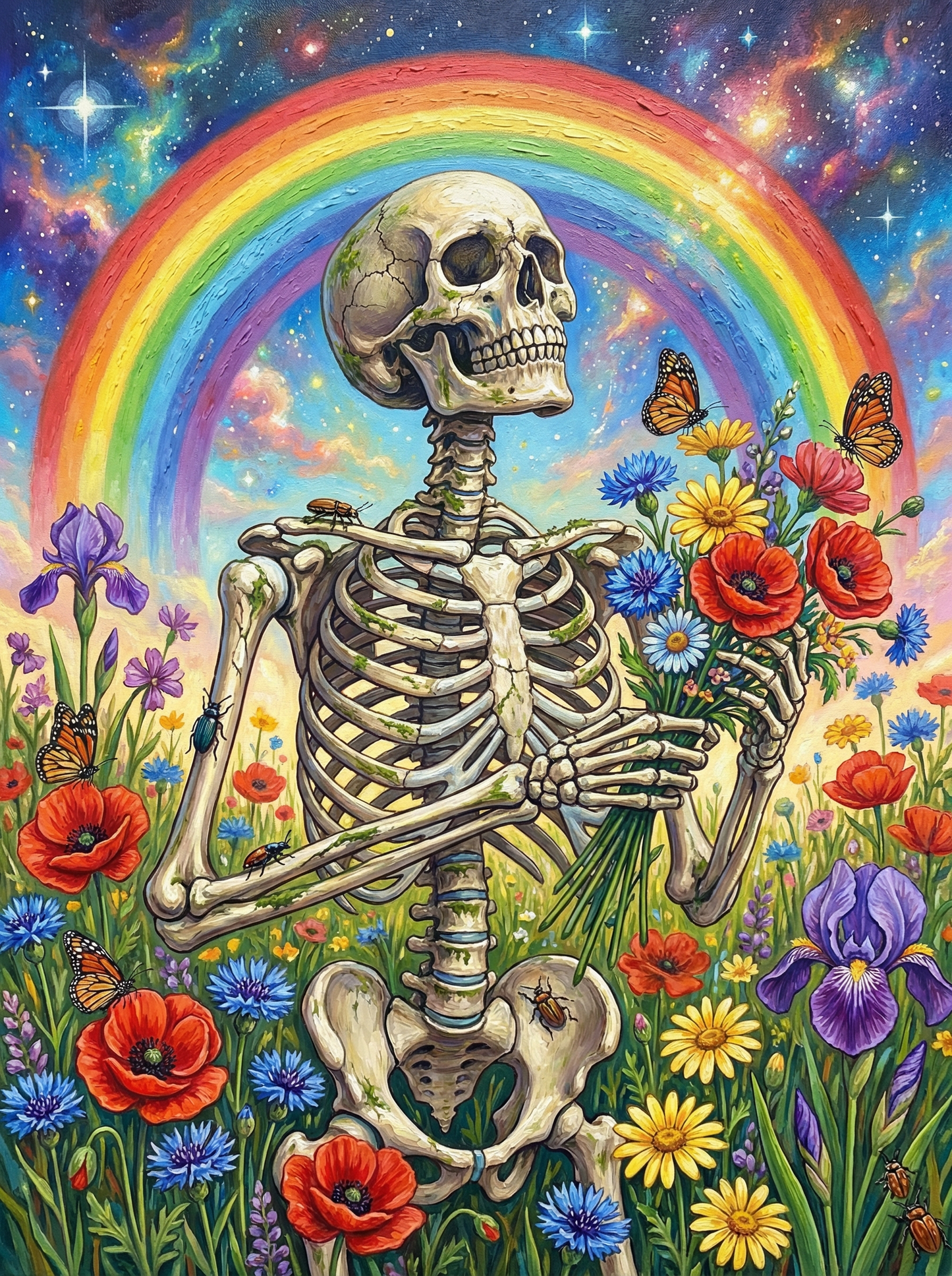 Skeleton Rainbow Bouquet (80 Colors)