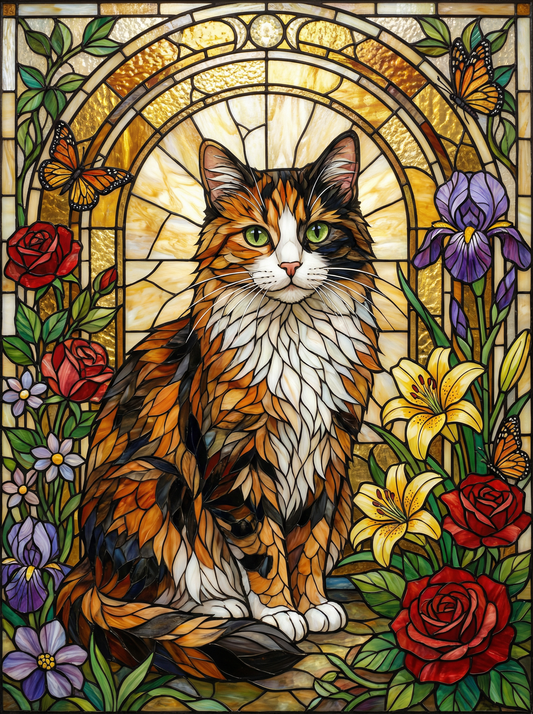 Stained Glass Cat