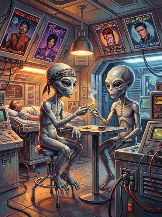 Stoned Aliens Spaceship (80 Colors)