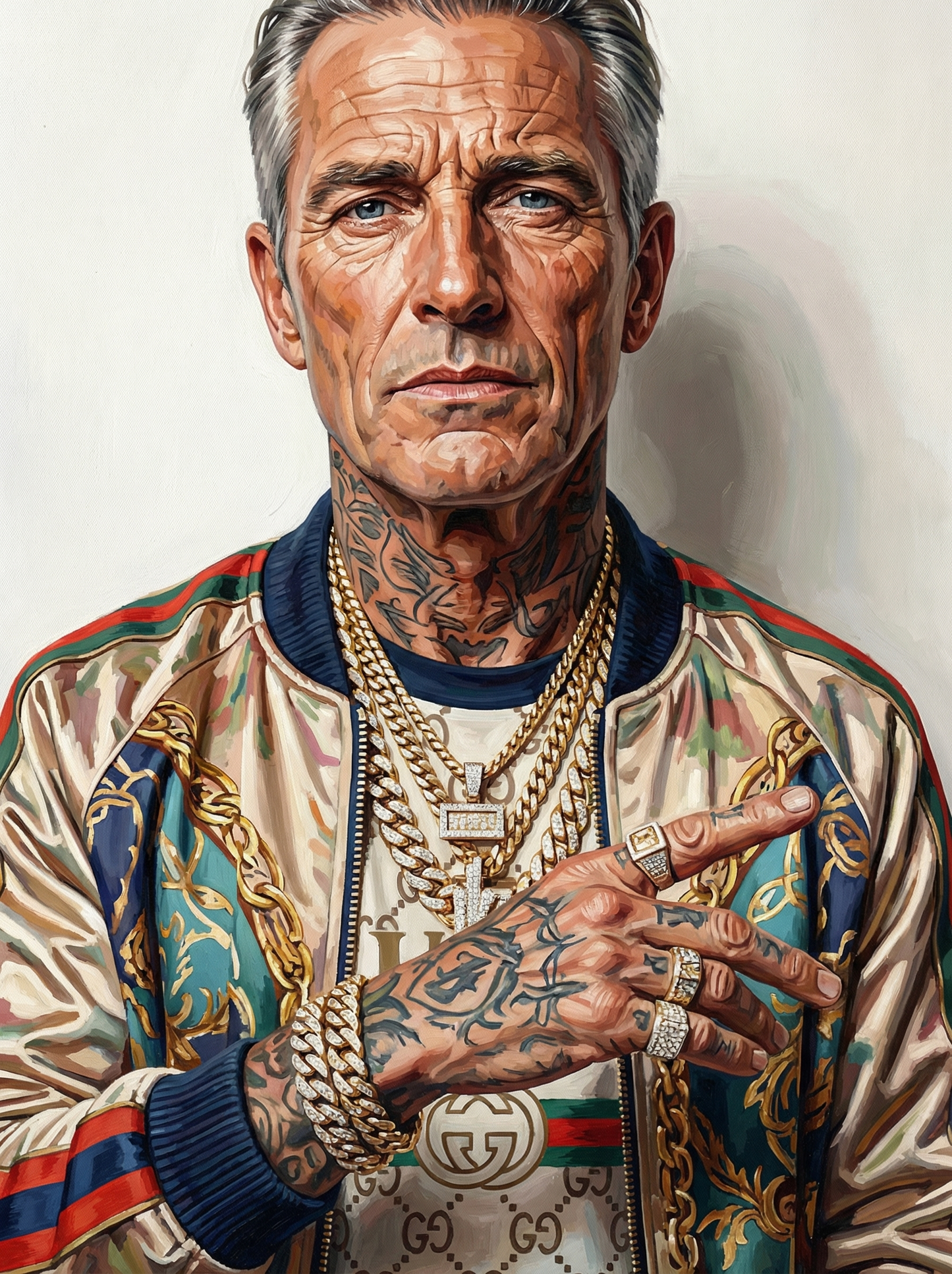 Street Style Tattooed Man (80 Colors)