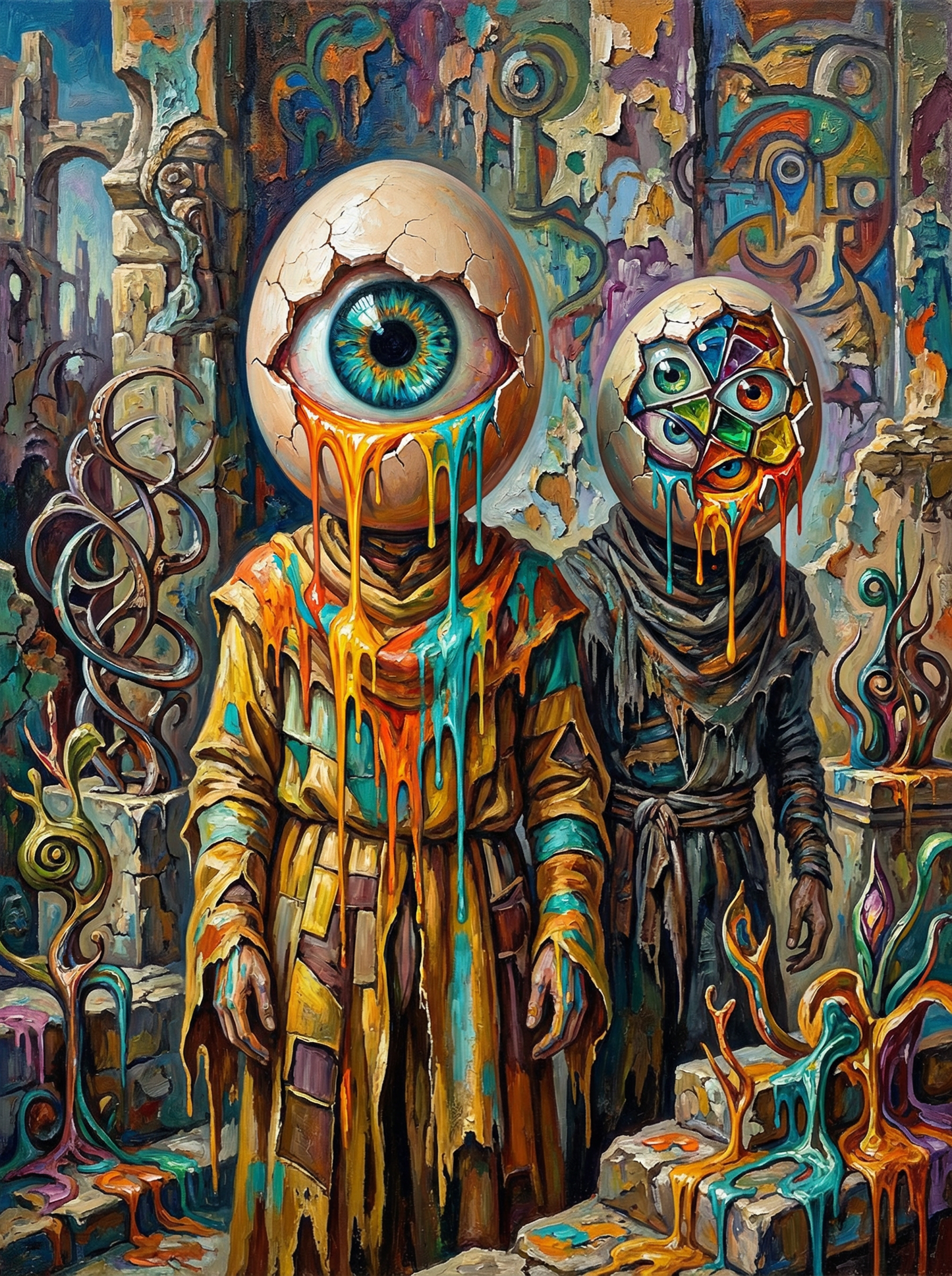 Surreal Eyeball Figures (80 Colors)