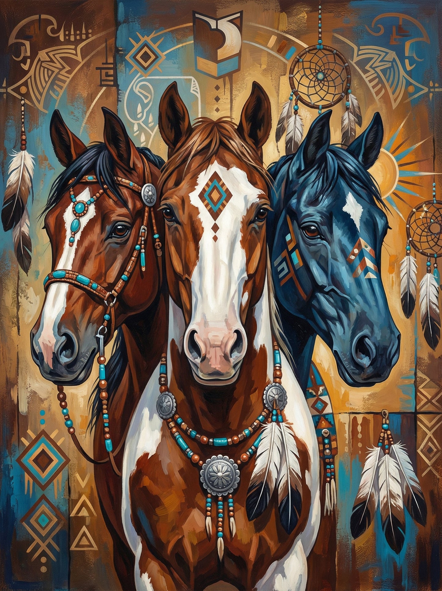 Three Sacred Horses