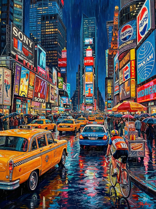 Times Square Rainy Night (120 Colors)