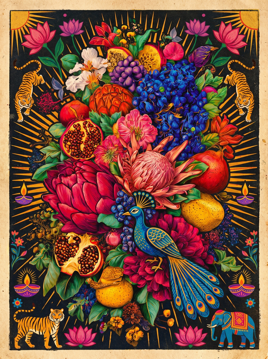 Tropical Bird Florals (120 Colors)