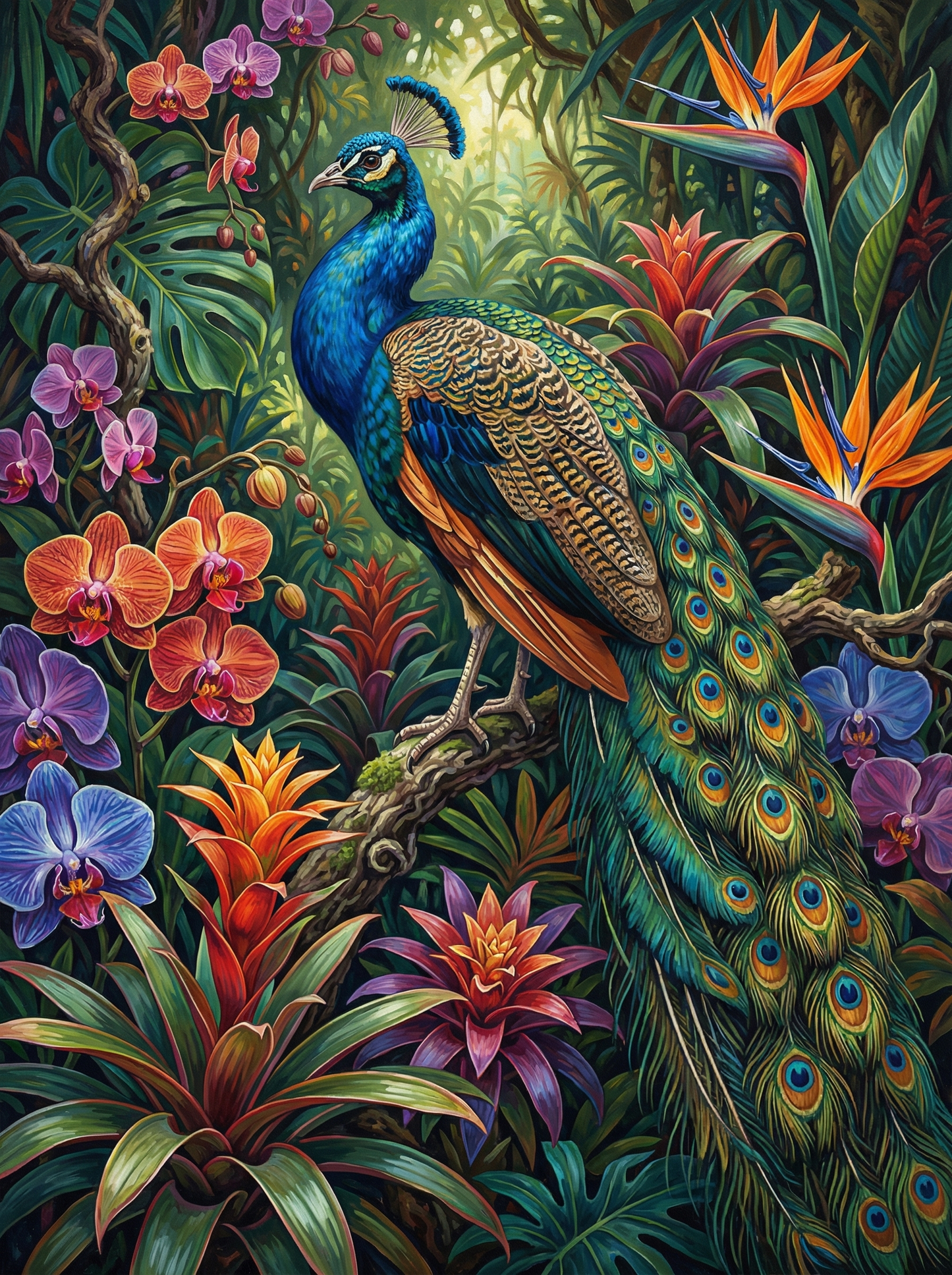 Tropical Peacock Paradise