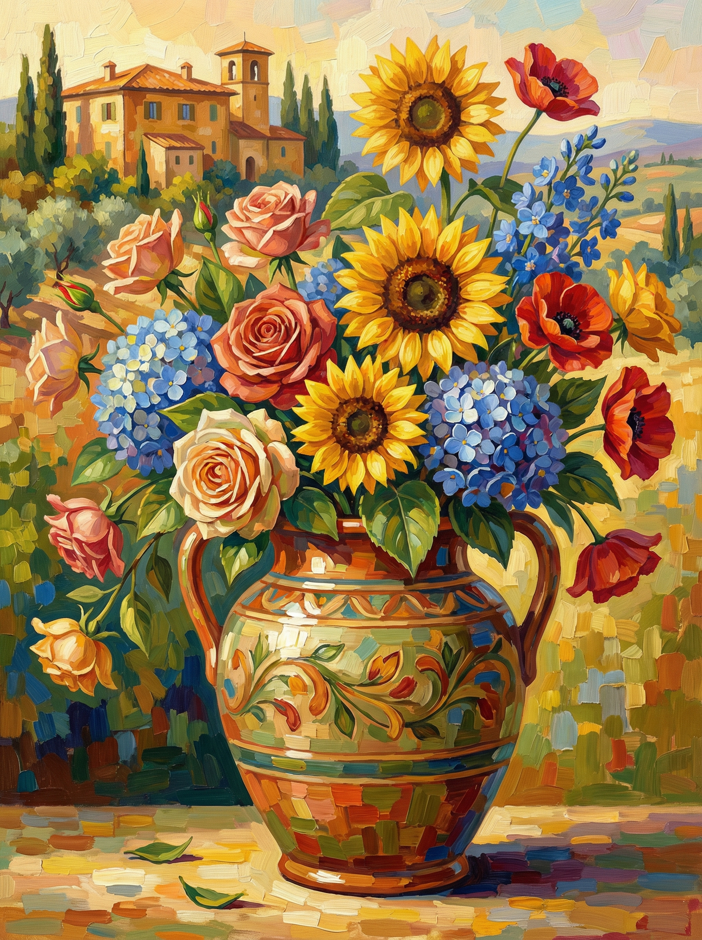 Tropical Sunset Arrangement