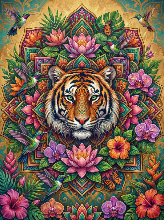 Tropical Tiger Meditation (80 Colors)