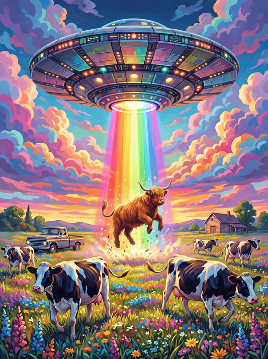 UFO Cow Encounter (80 Colors)